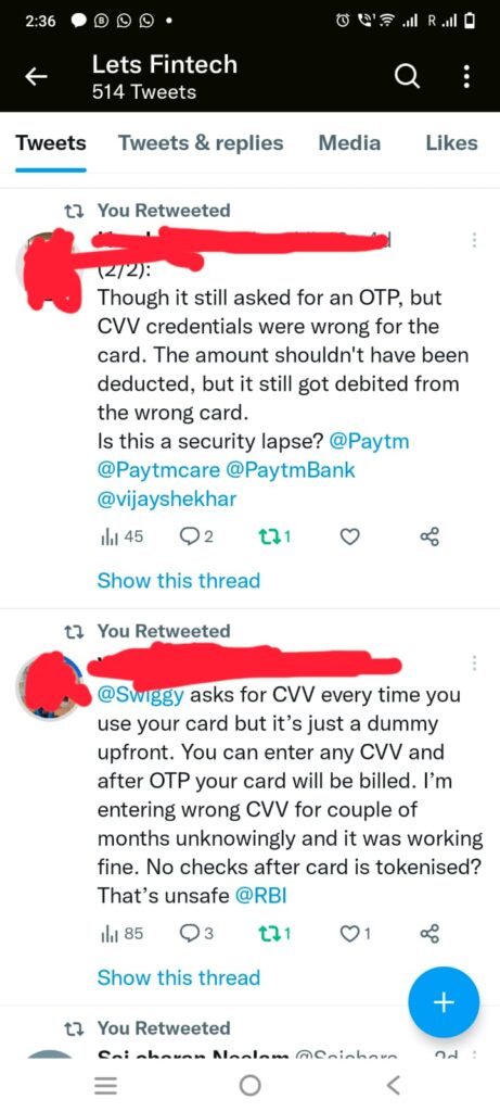 Paytm CVV Frauc, Swiggy CVV Fraud